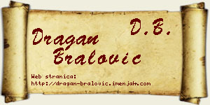 Dragan Bralović vizit kartica